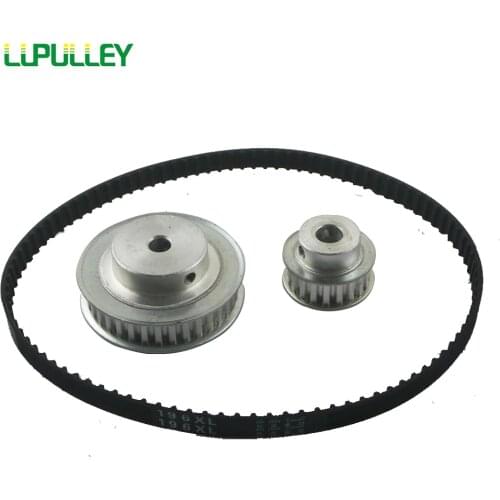 LUPULLEY Timing Belt Pulley XL Reduction 1:6 60T 10T Center Distance 100mm Engraving MachineAccessories - Belt Gear kit 6:1