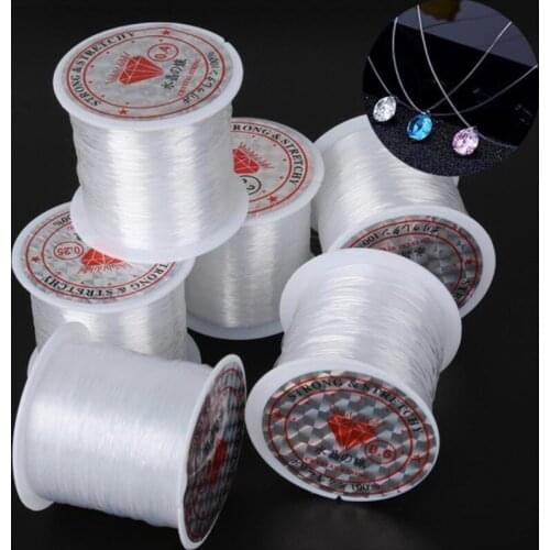 0.25/0.3/0.35/0.4/0.45/0.5/0.6/0.7mm 1 Roll Fish Line Wire Clear Non-stretch Strong Nylon String Beading Cord Thread Jewelry DIY