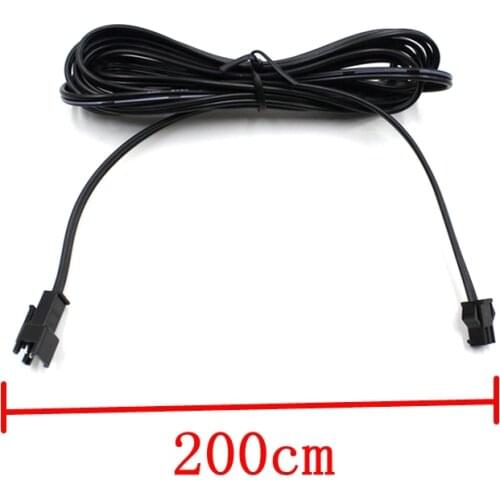 2Meter 2Pin SM Extended Wire Connecotor For EL Wire Electroluminescent Light