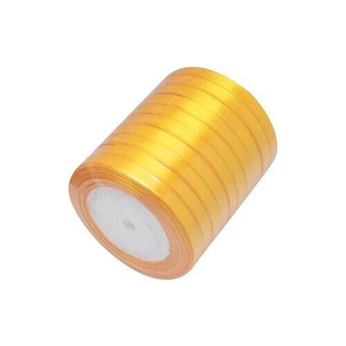 Satin Ribbon, Goldenrod, 25yards/roll, 10rolls/group, 250yards/group