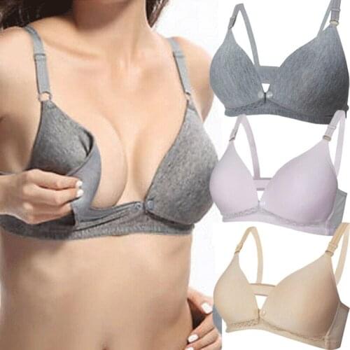 Women Ladies Nursing Bra Maternity Breastfeeding Pregnant Women Bra Underwear Cotton