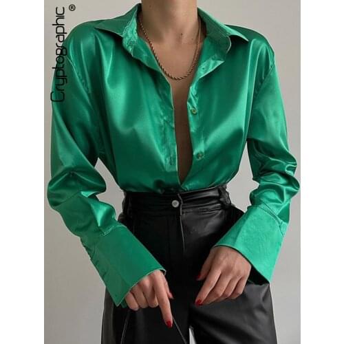 Атласные блузки Cryptographic China At AliExpress