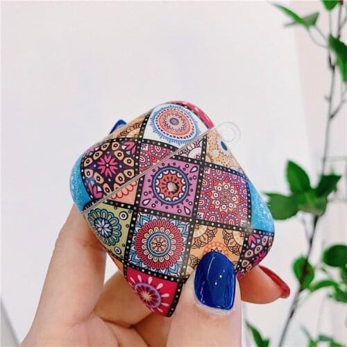 Gelandge Retro Bohemian Ethnic Style Earphone Case For Airpods 3 Luxury Headphone Earpods Charging Box For Air Pods Pro 3
