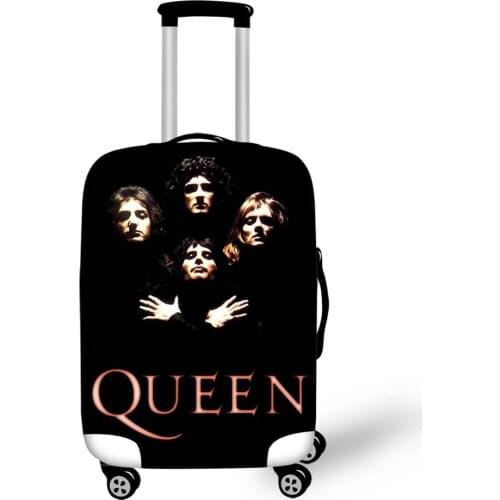HaoYun Fashion Dust-proof Luggage Cover Queen Band Prints Pattern Travel Accessories Cool Band Design Water-proof Suitcase Cover