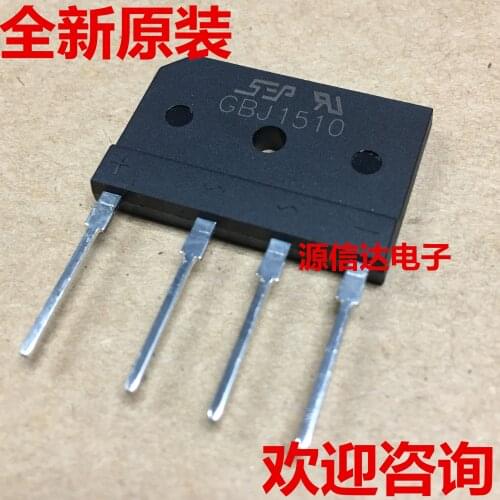 New imported GBJ1510 15A 1000V DIP4 induction furnace rectifier bridge stack original stock