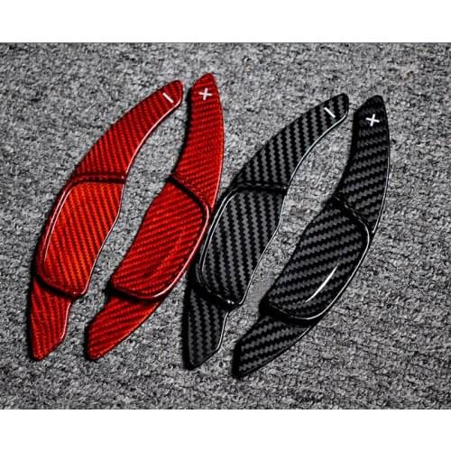 Carbon Fiber Steering Wheel Shift Paddle Extension Shifters For Volkswagen VW GOLF 7 Golf7 2015- GTI R MK7 MK7.5 R Scirocco