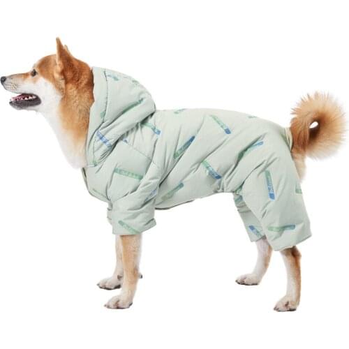 Duck Down Jacket For Dogs Winter Overalls For Girl/Boy Dogs Waterproof Super Warm Snowsuit Clothes for Small Medium Dogs