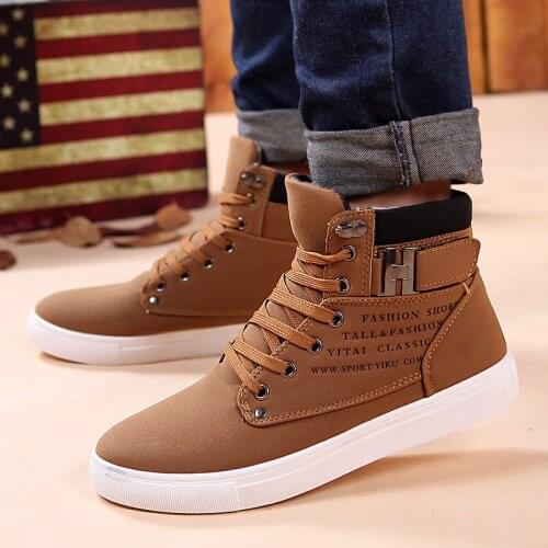 Ankle boots men snow boots winter warm Lace-up men shoes 2020 new fashion flock plush winter boots men shoe plus size 39-47