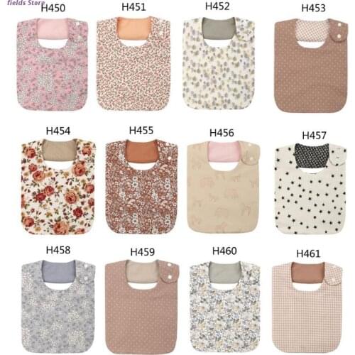 Baby Boys Girls Waterproof Bib Cotton Saliva Towel Kids Toddler Feeding Burp