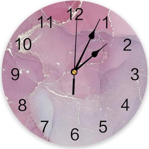 Marble Texture 3D Wall Clock Modern Design Living Room Decoration Kitchen Clock Art Wall Watch Home Decor