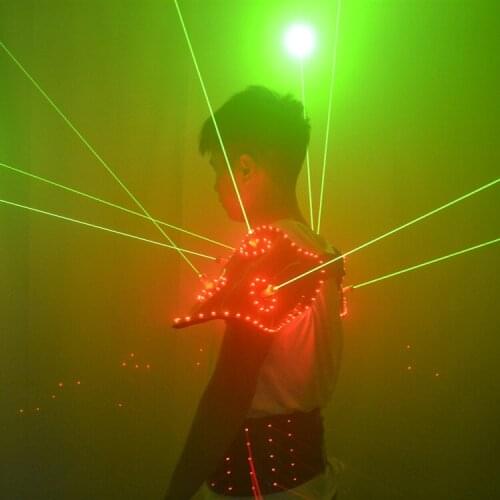 Nightclubdj singer stage performance wear Laser armor laser waistcoat LED waistband luminous clothing bar costume
