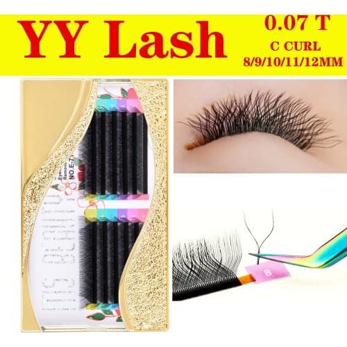 NEW high-quality faux mink YY shape volume eyelash extensions false eyelashes weave eyelash soft natural Easily grafting