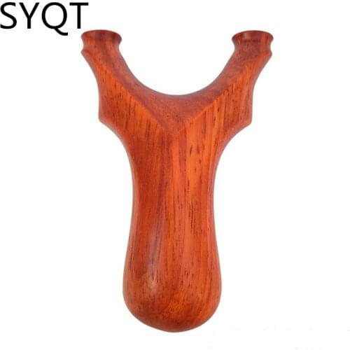 Safflower Pear Solid Wood Recurve Wooden Flat Rubber Band Outdoor Hunting Competitive Catapult Slingshot Bow And Arrow Toy