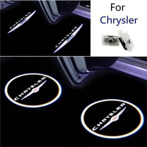 For Chrysler 300C LED Door Logo Light Car HD Logo Projector Lights for Chrysler 300 200 Sebring Lancia Thema