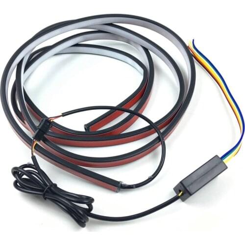 RGB Onever Multi Colors Truck Trailer LED Strip Light Bar Triple Row Ultra-Bright 24V Dynamic Streamer Following Indicator Lamp