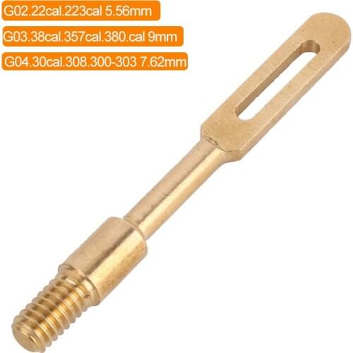 Tactical Solid Brass Slot Tips G02 G03 G04 Gun Clean Patch Puller Patch Holder Hunting Gun Accessories for Gun Rifle Airsoft