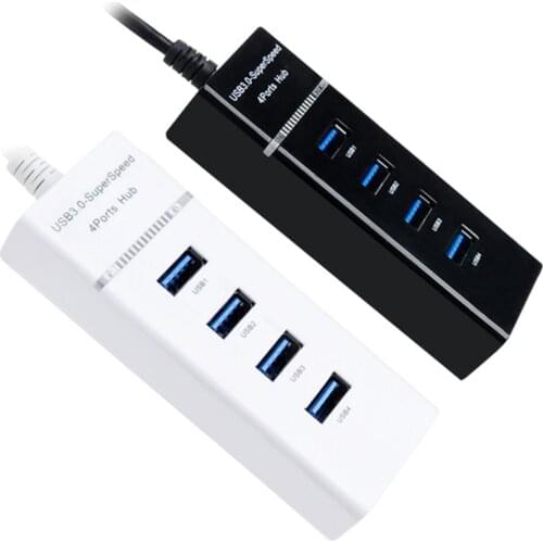 USB Hub 3.0 USB Splitter Multi USB 3.0 Hub Multiple 4 Port Hub Splitters Use Power Adapter Computer Accessories Hub For PC