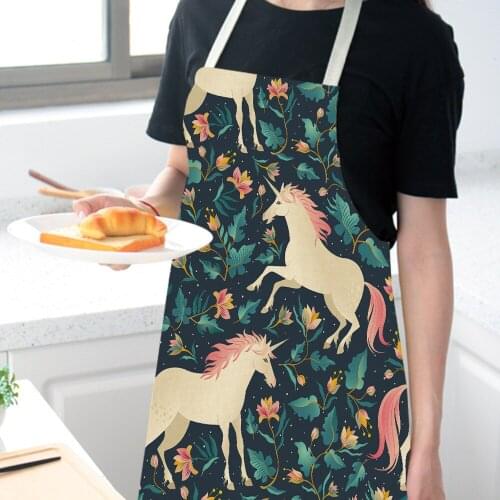2020 New Creative Women Kitchen Apron Cotton Linen Sleeveless Chef Cooking Aprons Kitchen accessories 68*55cm 0097