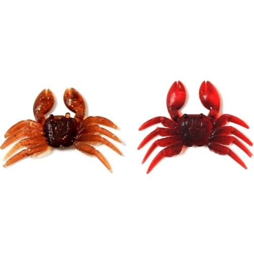 10 Pcs Crab Fishing Lure Artificial PVC Bait Bionic Simulation Soft Crabs Saltwater Lures Carp Fishing Tackle