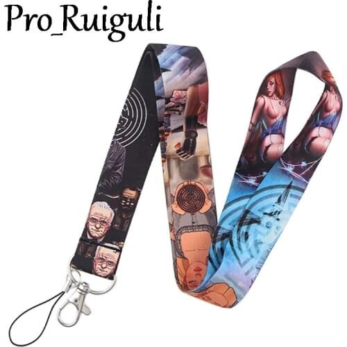 30pcs Western world Cartoon Keychain Lanyards Id Badge Holder ID Card Pass Mobile Phone USB Badge Holder Key Strap 1PCS