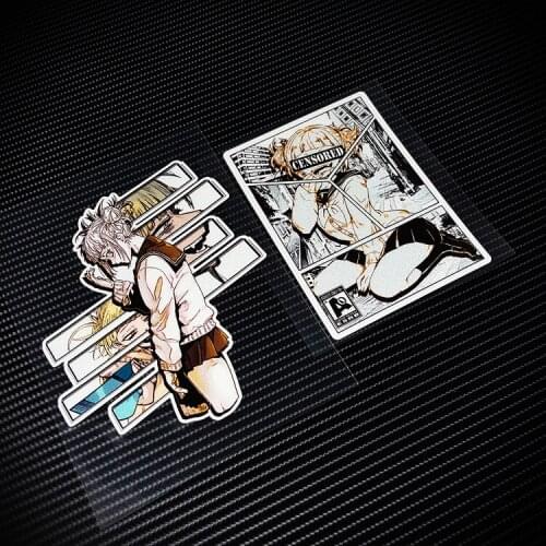 Car Styling Vinyl Sticker Classic Anime Cartoon Cool Punk Girl Auto Helmet Motorcycle Bike Guitar Case Decorate Decals