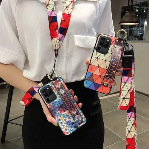 For Redmi Note 8 pro Case For Xiaomi 9 9t 8 A3 Lite Redmi Note 8 Pro 9s 7 8 pro Wrist Strap Phone Holder Lanyard Case