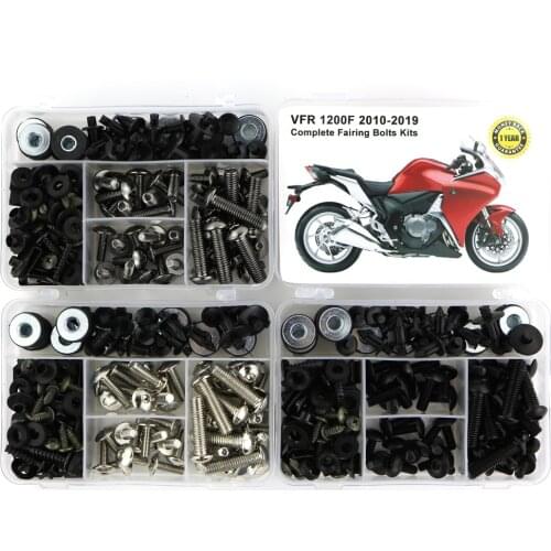 For Honda VFR 1200F VFR1200F 2010-2019 Motorcycle Full Fairing Bolts Kit Complete Fairing Clips Speed Nuts Steel