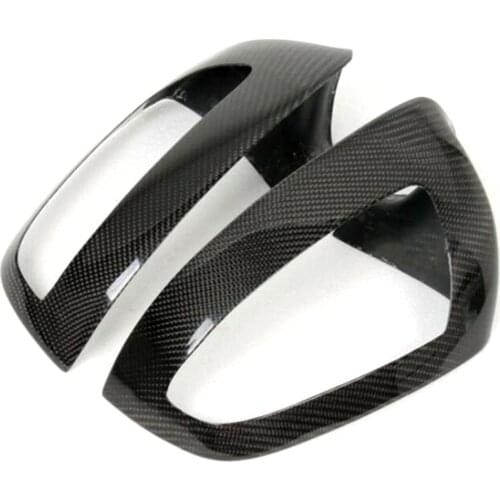 For Mercedes Benz W204 C Class C300 C63 2007-2009 Rearview Mirror Covers Caps Carbon Stick Rear View Mirror Housing Accessories