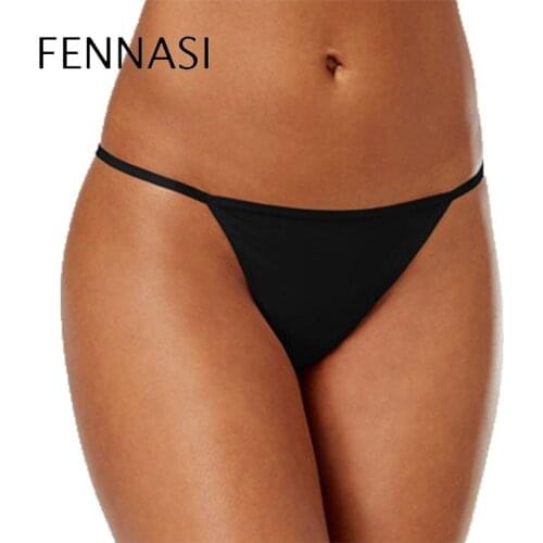 FENNASI 2021 New Women Fashion Intimate Pants Thong Panties Sexy Low Waist Female Underwear Beach Bikini