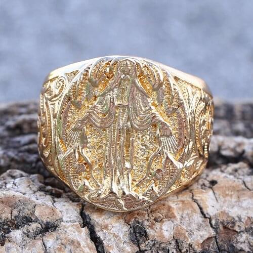 Christian Rings 2020 Hot Sale Fashion Virgin Mary Religious Ring Fashion New Ring for wome Boutique Jewelry