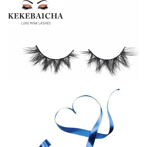 KEKEBAICHA medium volume ultra fluffy 3D mink lashes natural beauty eyelashes 100% cruelty-free mink eyelashes makeup faux cils
