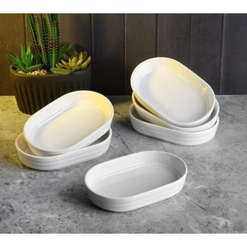 European White Black Golden Ceramic Dishes And Plate Pizza Dessert Steak Dinner Set Porcelain Tableware Decorative Food Tray