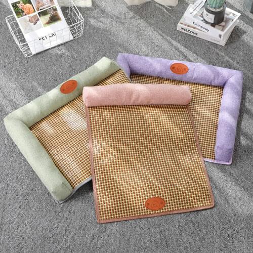 Summer Dog Beds For Small Medium Dogs Mat Puppy Teddy Chihuahua French Bulldog Pet Supplies Cat Sofa Accessories