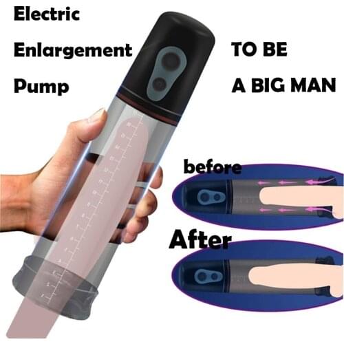 Male Pump Automatic Vacuum Suction Male Enhancement Extender Sex Toys For Men pro extender penis electric shock penis extender