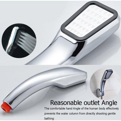 Pressurized Water Saving 300 Hole Chrome with ABS Bathroom Showers Square Sprayer Hand Shower Head Saving Sprinkler