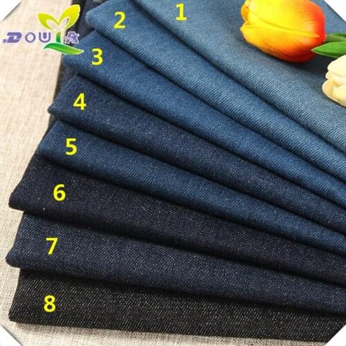 New denim twill cotton denim fabric jacket cotton fabric wholesale winter pants