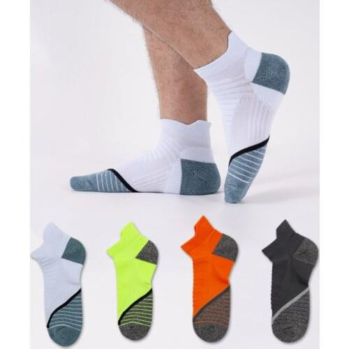 New Basketball Socks Man Breathable Socks Patchwork Compression Function Running Fitness Elastic Soft Absorbent Low Tube Socks