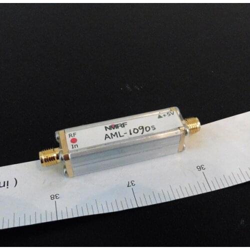 NEW 1PC 1090MHz ADS-B Low Noise Amplifier LNA Coaxial feed-in SAW