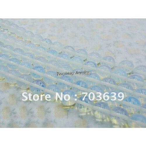 Wholesale 5 strands 12mm opal loose beads fit jewelry DIY, natural transparent opal beads free shipping