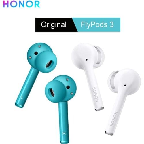 Original Honor FlyPods 3 TWS Earbuds Headset Dual ANC Active Noise Canceling Wireless Earphones Touch Control Bluetooth Earpiece