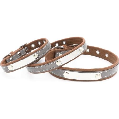 2019 New Design Dog Collar Wholesale Custom Brown Pet