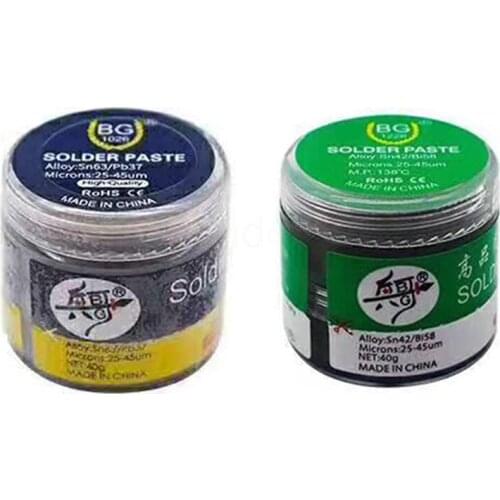 BG Non-Clean Solder Paste Demixing Medium /Lower Temperature 138 183 Degree Welding Flux for Phone CPU Soldering Repair