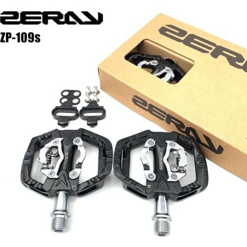ZERAY Cycling Road Bike MTB Clipless Pedals Self-locking Pedals ZP-109S SPD Compatible Pedals Bike Parts Upgrade of ZP-108S
