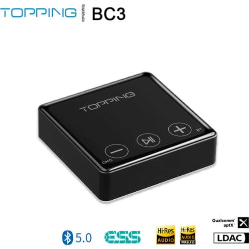 TOPPING BC3 ES9018Q2C DAC Bluetooth 5.0 LDAC Receiver 24bit/96kHz with headphone output OPT Line Output