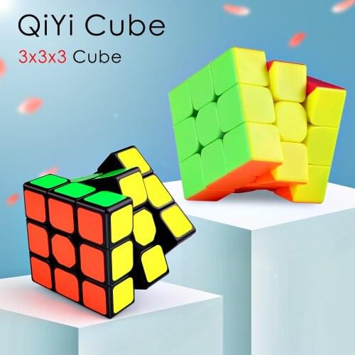 QiYi Sail W 3x3x3 Magic Speed Cube Professional Warrior S 3x3 Cube Stickerless Puzzle Cubes Educational Toys For Children