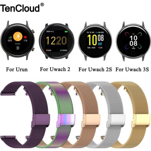 Stainless Steel Band For Umidigi Uwatch 2S/3S Strap For Umidigi Urun/Uwatch Metal Bracelet Smart Watch Accessories Adjust Loop