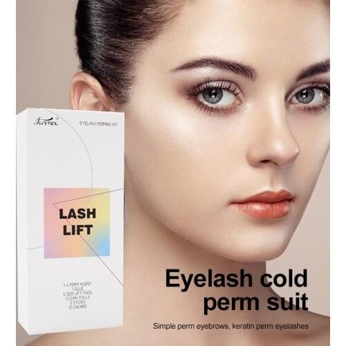 Funmix Eyelash Perm Set Eyelash Perming Simple Perm Fixative Keratin Lash Lifting Perm Eyebrow Natural Curl Wild Eyebrow TSLM1