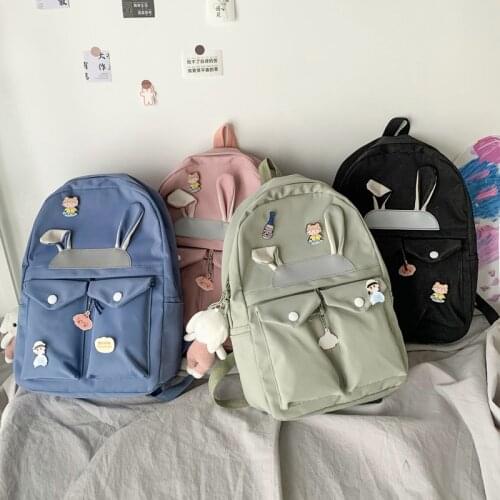 Cute Girl School Bag Kawaii Ladies Books Bag Fashion Backpack Rucksack 2021