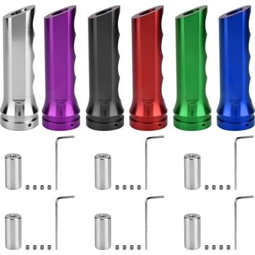 Universal Auto Car Aluminum HandBrake Cover Handle Protector Hand Brake Sleeve Hand Brake Cover 6 Colors