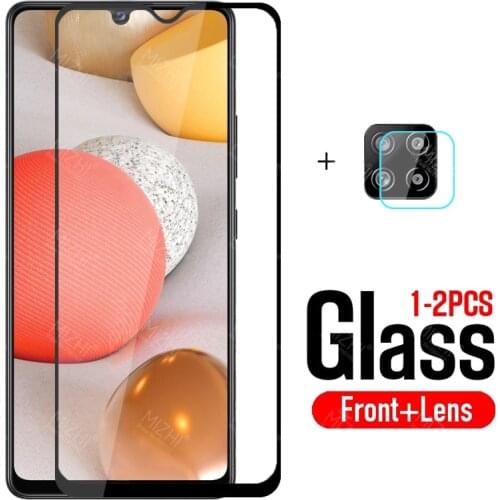 Protective glass for samsung a42 screen protector tempered glas on for galaxy a 42 42a safety film samsun samsumg sansung galaxi